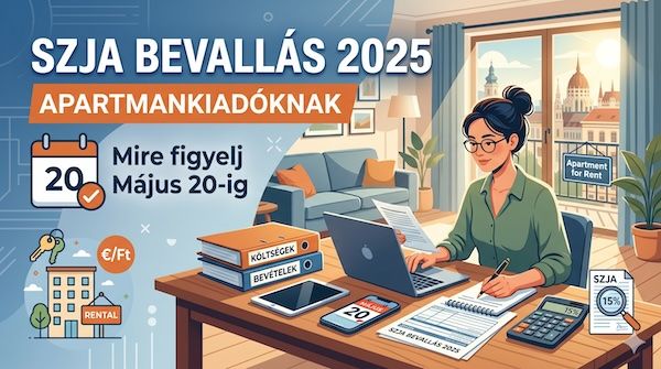 SZJA bevallás 2025 apartmankiadóknak: mire figyelj május 20-ig